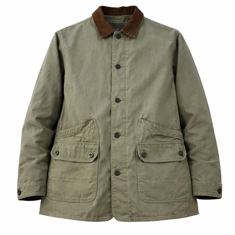 Orvis Field Barn Jacket Men's 2XL Green Cotton Corduroy Collar